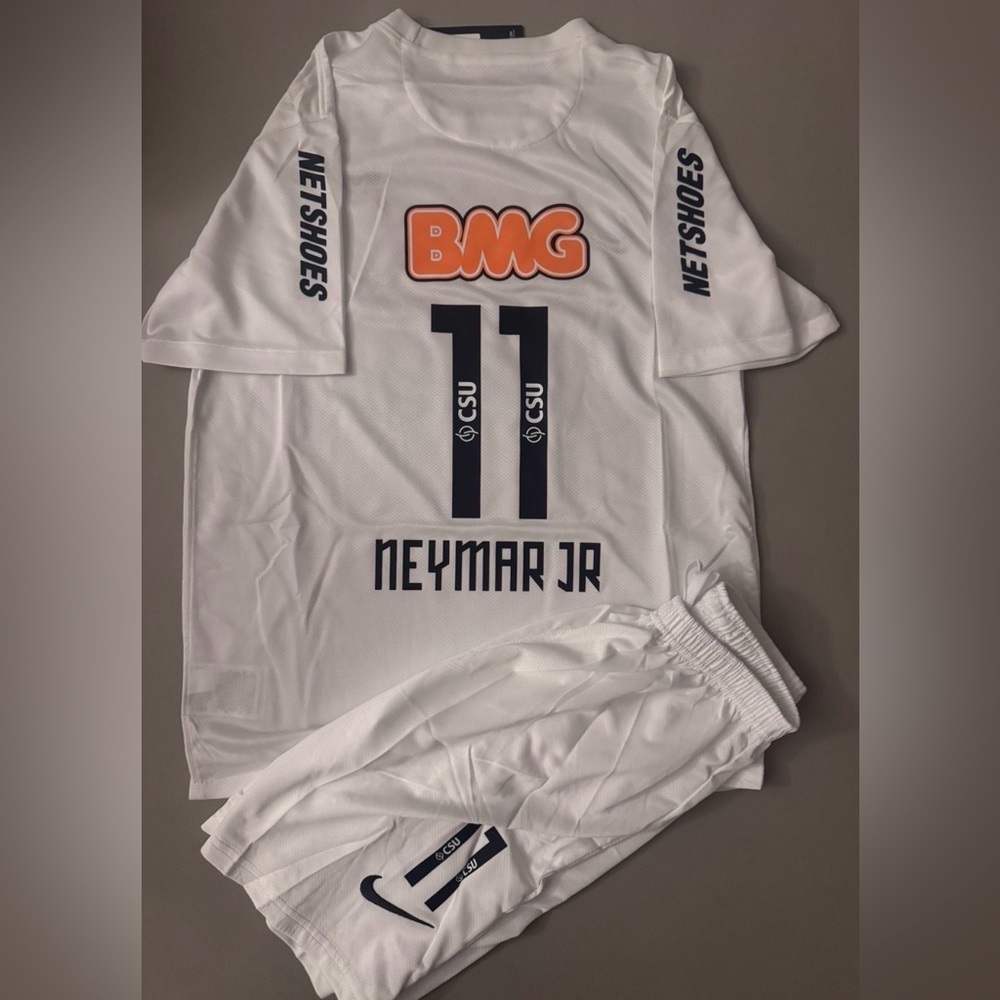 Neymar santos retro jersey kids set